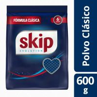 Jabón en Polvo para Lavar Ropa Skip fórmula clásica Baja espuma 600 g