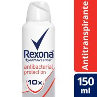 Desodorante Antitranspirante REXONA Mujer Antibacterial en Aerosol 150ml