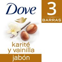 Jabón de Tocador Dove Karité y Vainilla Multipack 3x90 grs