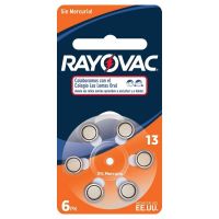 Pilas para Audífonos Rayovac N° 13 x 6 u