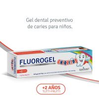 FLUOROGEL CHIQUITOS TUTTI FRUTTI - GEL DENTAL CON FLUOR - 60 Gr.