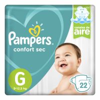 Pañales Confort Sec G x 22 un