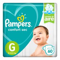 Pañales Confort Sec G x 60 un