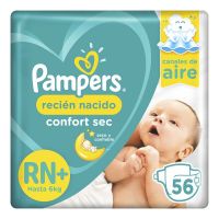 Pañales Recién Nacido Confort Sec RN+ x 56 un