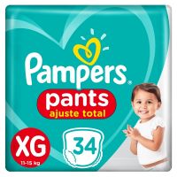 Pañales Pampers Pants Ajuste Total XG 34 Unidades