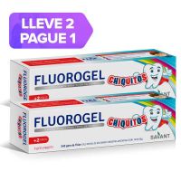 FLUOROGEL CHIQUITOS TUTTI FRUTTI - GEL DENTAL CON FLUOR - 2 u de 60 Gr.