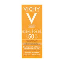 Protector Solar Idéal Soleil BB Teintée Toucher Sec FPS50+ Crema x 50 Ml