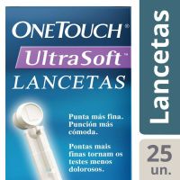 Lancetas Ultrasoft x 25 u