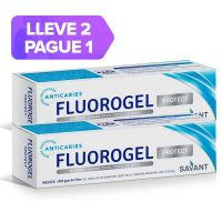 FLUOROGEL PROTECT MENTA - GEL DENTAL CON FLUOR - 2u de 60 Gr.