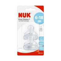 Tetina de Silicona NUK First Choice Plus 6-18M Medio x 2 unidades