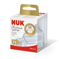 Tetina NUK Nature Sense 0-6M Medio x 2 unidades