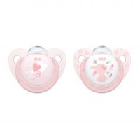 Chupete NUK Rose & Blue 6-18M x 2u Rosa