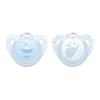 Chupete NUK Rose & Blue 6-18M x 2 u Celeste