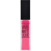 Labial Líquido Maybelline Color Sensational Vivid Matte Liquid Pink Char gre x 7,7 ml