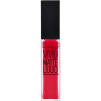 Labial Líquido Maybelline Color Sensational Vivid Matte Liquid Rebel Red x 7,7 ml