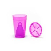 Vaso Esterilizador y Copa Menstrual MeLuna Línea Classic Violeta M