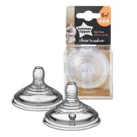 Tetinas Tommee Tippee 6+ Flujo Rapido Silicona X 2 unidades