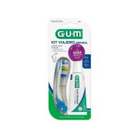 Kit Portable Gum Travel Crema Dental + Cepillo Porttil + Hilo Dental