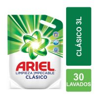 Jabón Líquido Ariel Clásico Limpieza Impecable Recarga 3 L