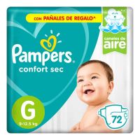 Pañales Confort Sec G x 72 un