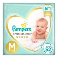 Pañales Premium Care M x 52 un