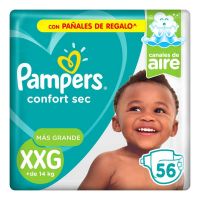 Pañales Confort Sec XXG x 56 un