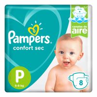 Pañales Confort Sec P x 8 un