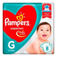 Pañales Supersec G x 8 un