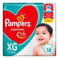 Pañales Supersec XG x 18 un