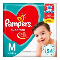 Pañales Supersec M x 54 un