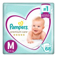 Pañales Premium Care M x 68 un