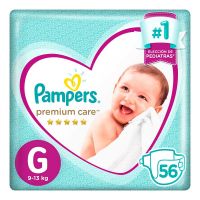 Pañales Premium Care G x 56 un