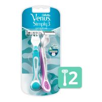 Gillette Venus Simply 3 Sensitive Máquinas Para Afeitar Desechables 2 Unidades