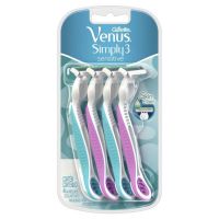 Gillette Venus Simply 3 Sensitive Máquinas Para Afeitar Desechables 4 Unidades