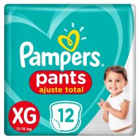 Pañales Pampers Pants Ajuste Total XG 12 Unidades