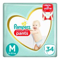 Pañales Pampers Pants Premium Care M 34 Unidades