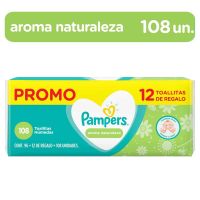 Toallitas Húmedas Pampers Aroma Naturaleza 108 Unidades