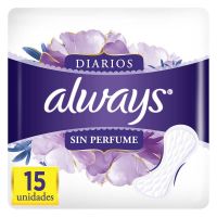 Protectores Diarios Sin Perfume 15 un