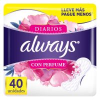 Protectores Diarios Con Perfume 40 un