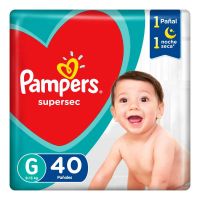 Pañales Pampers Supersec G 40 Un