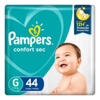 Pañales Pampers Confort Sec Max G 44 Un