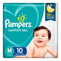 Pañales Pampers Confort Sec Max M 10 Un