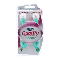 Máquina de Afeitar Quattro Sparkle Femenina x 2 un