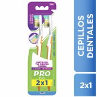 Cepillos Dentales PRO Plus Cuidado De Encías 2 x 1