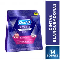 Cintas Blanqueadoras 3DWhite Whitestrips Luxe 14 un