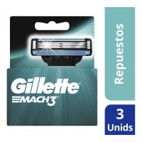 Cartuchos Para Afeitar Gillette Mach3 3 Unidades