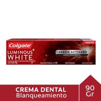 Crema Dental Colgate Luminous White Carbón Ativado 90g