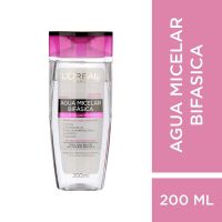 Agua Micelar Bifásico Desmaquillante Loreal Paris x 200 ml