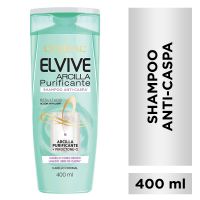 Shampoo Anti-Caspa Arcilla Purificante Elvive Loreal París x 400 ml