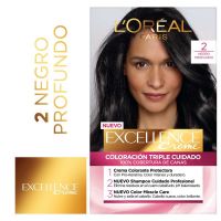 Tintura permanente Pro-Kera Excellence Creme de L'Oréal París 2 Negro x 47 GR